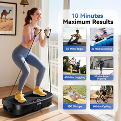 Vibration Plate Exercise Machine Power Vibrating Plate For Lymphatic Drainage