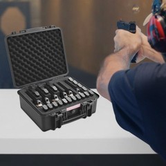 VEVOR Hard Pistol Cases with Pre-cut Lining Lockable Pistol Case for 6 Pistol