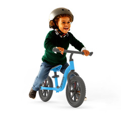 Chillafish Blue Buzzi 10&prime; Balance Bike for Kids, Toddler Bike Adjustable Seat