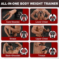 Twister Arm Exerciser Adjustable 22-440lbs 3 in 1 Hydraulic Power Chest Workout
