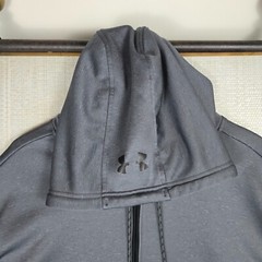 UNDER ARMOUR Size 4XL 1/2 Zip Fleece Lined Hooded Sweatshirt Hoodie ColdGear