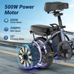 AOVOPRO EB60PRO Folding Electric Bike 500W 48V 15.6Ah 22mph Electric Bicycle