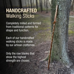 Brazos Handcrafted Wood Walking Stick Twisted Oak Trekker Style Handle For Men
