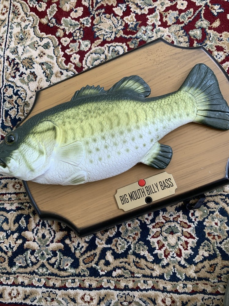 VTG Big Mouth Billy Bass Gemmy 1999 Take me To The River Don’t Worry Be Happy