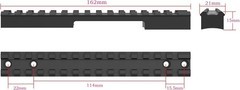 Remington 700 Long Action Picatinny Rail Mount for Remington 700 Scope Base