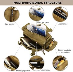 Military Tactical Fishing Camping Pouch Outdoor Waist Bag Climbing Shoulder Bags