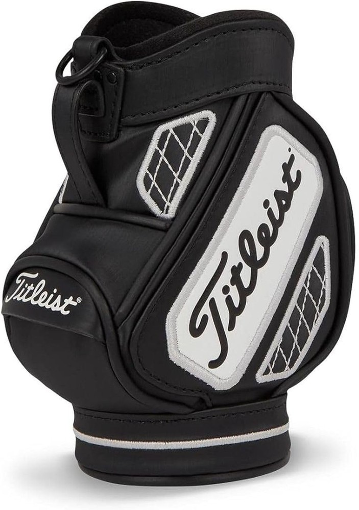 NEW Titleist Desk Caddy (Black/White, 5.9&Prime;x3.6&Prime;) 2025 Mini Display Bag