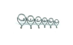 Rod Building Guide Set 9 Pack, Double Foot, Silver or Black Very Durable