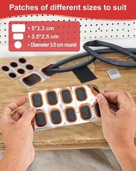 Portable Bicycle Inner Tube Repair Kit: 20 Patches & Essential Tools Included