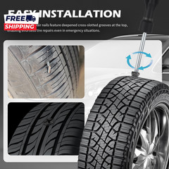 2026 Upgraded 60PCS Screw in Tire Plugs Self Service Tire Plugs Kit with Screwdr