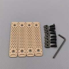 4pcs MLOK Rail Hand Protection Hunting Rail Covers Panel for M-lok System 120MM