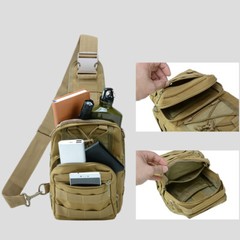 Tactical Gun Bag Pistol Holster Concealed Carry Chest Crossbody Pack Handgun Bag
