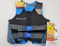 Body Glove PFD Life vest Youth Boy&rsquo;s 55-88 pounds, Blue Black Gray NEW