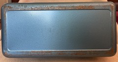 Vintage Old Pal Blue Steel Metal Tackle Box Two Plastic Tray Leves Lititz PA