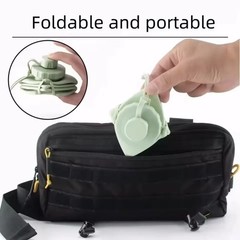 Collapsible Water Bottle,BPA Free Silicone Reusable Foldable Travel Water Bottle