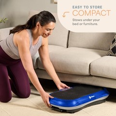 Lifepro Waver Vibration Plate Exercise Machine Full Body Workout Lymphatic -Blue