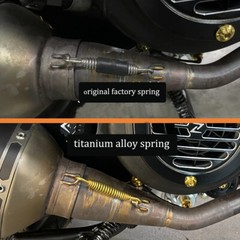 Motorcycle Exhaust Connect Springs Link Pipe Titanium Alloy Springs Hook