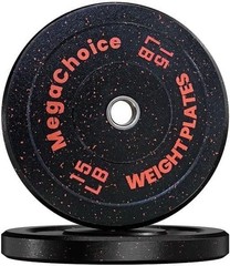 1 Pairs Rubber Bumper Plates 2 in Weight Plates for Home Gym 10/15/25/35/45lbs