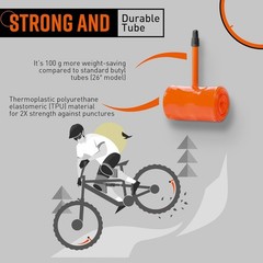 Tubolito S-MTB 26&Prime; and 27.5&Prime;/29&Prime; x 1.8-2.5 Inch, 42 mm Presta Valve | Lightest