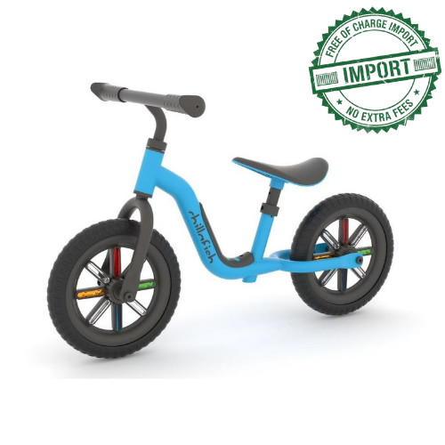 Chillafish Blue Buzzi 10&prime; Balance Bike for Kids, Toddler Bike Adjustable Seat