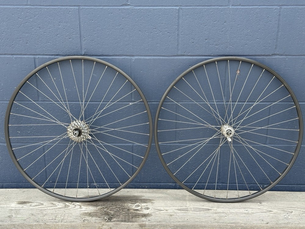 Matrix 700c Wheelset Sansin Hubs 6 Speed Freewheel 100/126 QR Rim Brake Clincher