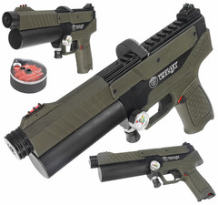 Hatsan Velox Bolt Semi-Auto PCP OD Green .22 Cal Air Pistol HGVLX22OD