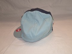 Castelli Cycling Hat Capl Light Blue Stripe Espresso Bicycle Breathable