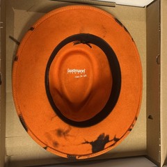 faustmann GERMANY Hunter’s Orange Deer Hunting Upland Wool Crushable Hat. 7-5/8”