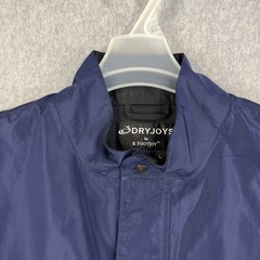 FootJoy DryJoys Mens Large Navy Black Short Sleeve Golf Rain Jacket Pullover