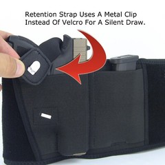 Tactical Belly Band Holster Concealed Hand Gun Carry Pistol Waist Hidden Belt US