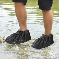 2 Pairs Waterproof Shoe Covers Washable Reusable Non Slip Sole Overshoes Booties