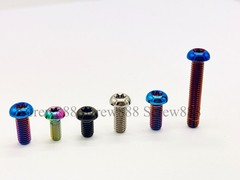 12pcs Titanium Bolt M5x10 12mm Button Torx T25 Bicycle Disc Brake Rotor Screws