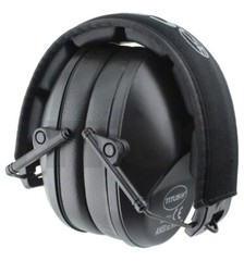 Low Profile Black Ear Muffs Hearing Noise Reduction Protection Shooting 34 Nrr