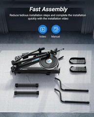 MERACH Elliptical Machine with 16Level Resistance Magnetic Drive System Home Use