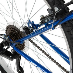 Huffy 26” Rock Creek Mountain Bike, Fits Riders 60”+, Blue, Adult, Men’s