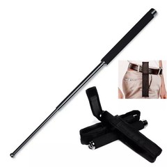 64cm Highest Grade Expandable Walking Stick with Rubber Handle & Nylon Bag US