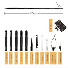 Multi-Functional Hiking Stick Tactical Hiking Pole – Tool Equipment Hiking Pole