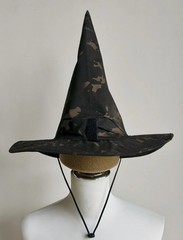 Outdoor Camouflage Hunting Tactical Large Brim Cosplay Wizard Hat