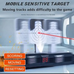 Laser Dry Fire Trainer & Electronic Moving Target Combo Set