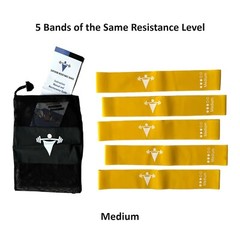 Resistance Bands Loop Set of 5 Exercise Workout Rehab Fitness Yoga Booty Band