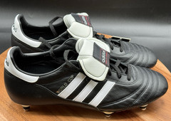 Adidas World Cup Football Shoes 011040 Black White Made In Germany SIze 11
