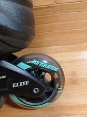 Powerslide Phuzion Xenon Arctic 80 Inline Skates Black Green Men 6 Women 7 UK 38
