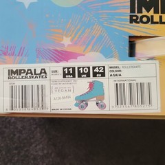 Impala Rollerskate Aqua Quad Roller Skates Women&rsquo;s Size 11 MPN A126-56484