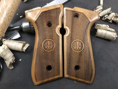 Beretta 92F, 92FS, M9, 96 Walnut Wood Grips. Handmade A Quality. US Based Seller