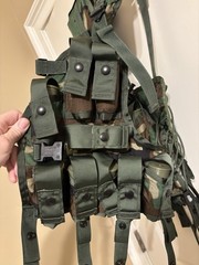37mm USGI New Woodland Grenadiers Tactical Vest With 18 37mm DT Chalk Rounds