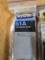 (1) weaver scope mount bases #47-89 (sold individually)