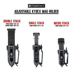 Reversible Kydex Pistol Magazine Mag Belt Case Holder Carrier IWB/OWB Firearm