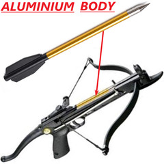 12-60 ALUMINUM BOLTS 6.3in METAL ARROWS 50 80 lb PISTOL CROSSBOW ARCHERY