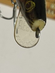 VINTAGE 7&Prime; FLOATING REBEL MINNOW THIS ONE IS SILIENT 1.6 OUNCE FISHING LURE