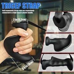 Ergonomic Tricep Rope Pulldown Attachments Triceps Rope Cable Attachments F Gym